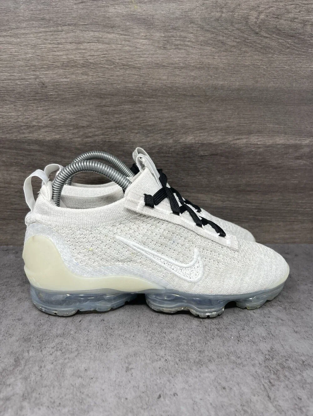 Nike Air VaporMax 2021 FK Size 6 Womens Flyknit Running Shoes White DJ9975-001